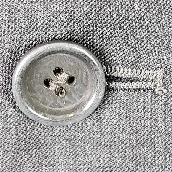 Zegna Blazer Jacket Italy Mens Super 120’s Wool Size 46 R Gray 3 Button - Picture 5 of 11